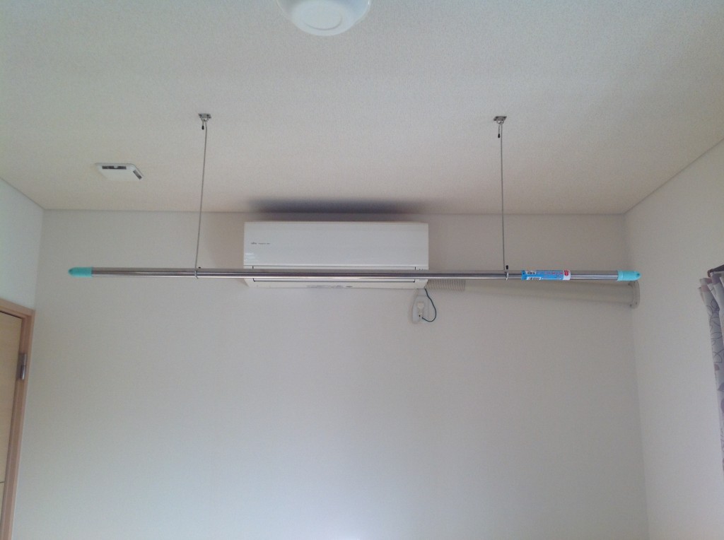 天井吊るし式ものほしスタンドを格安DIY
